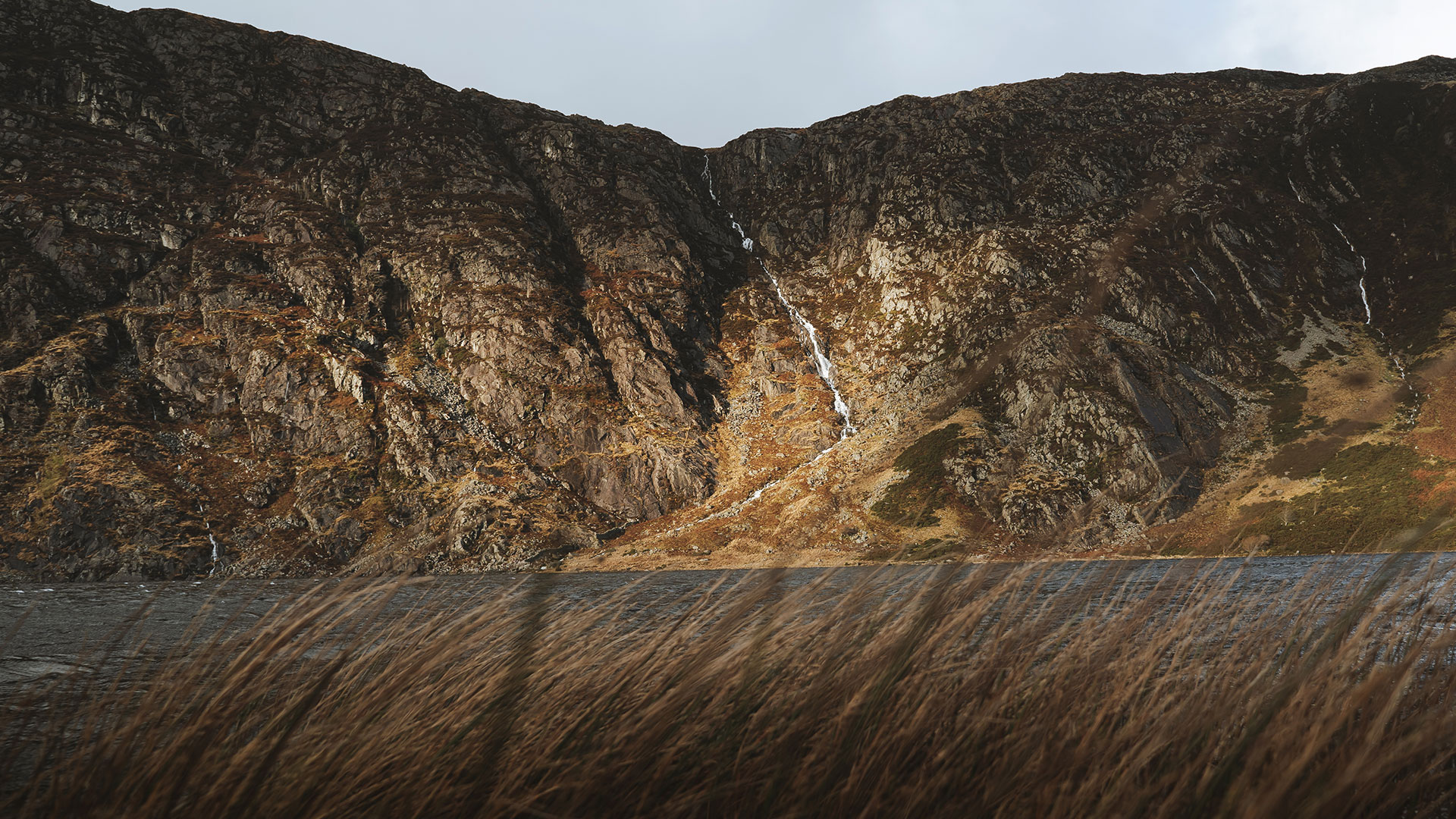 Cliff faces within the Carneddau